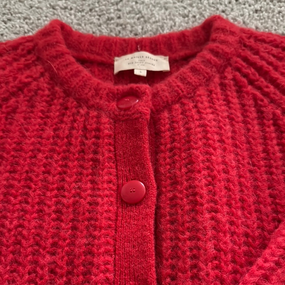 Sezane Red Emile Sweater - Picture 3 of 6